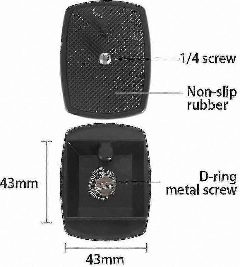 Universal Quick Release Plate Compatible with Tripods, Standard Fit