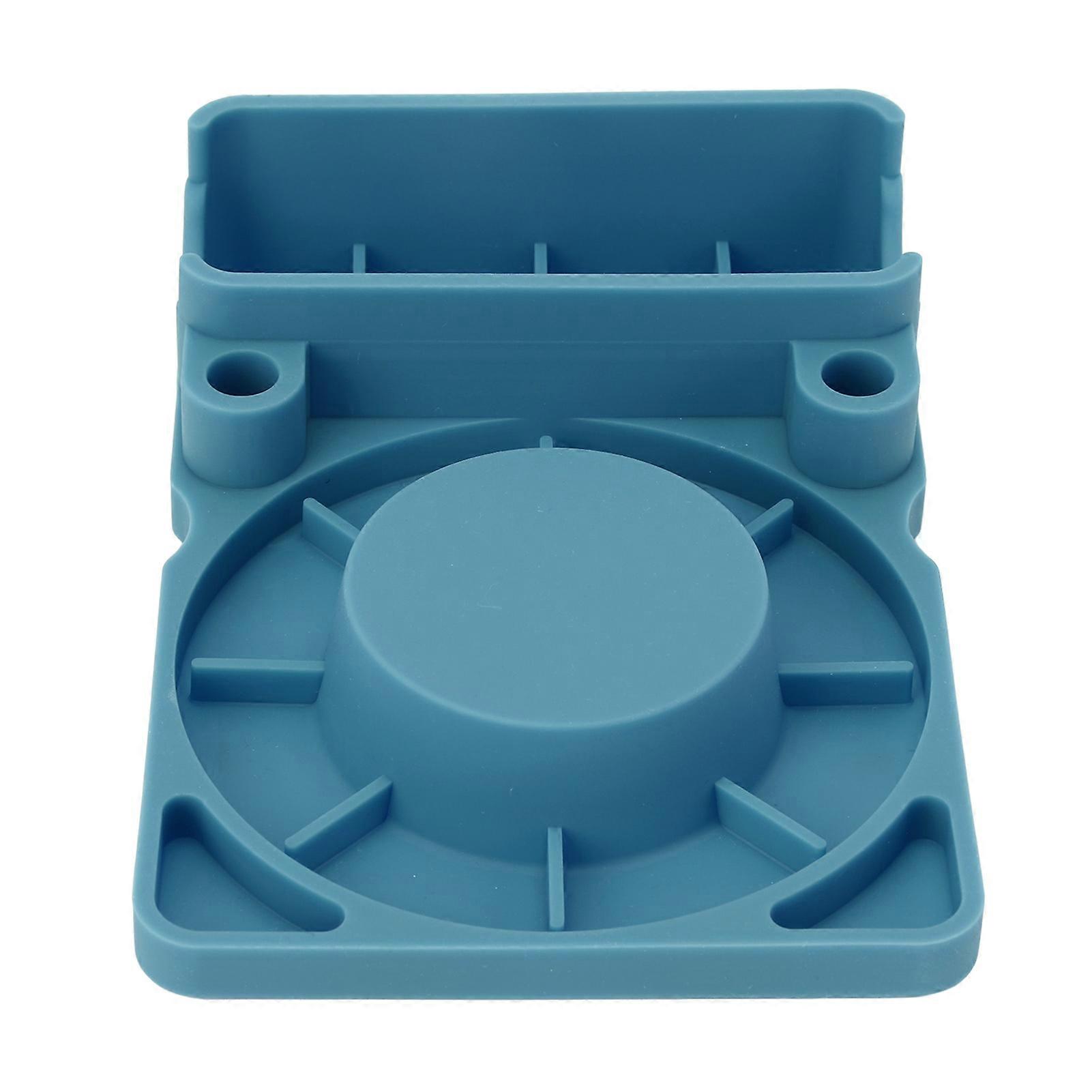 Cup Drainer Rack Silicone Water Bottle Drying Rack Cup Stand with Lid and Straw Holder for Countertop Blue 