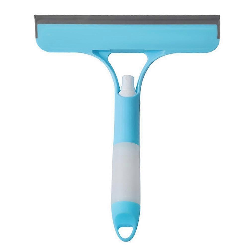 3 in 1 Window Cleaning Scraper With Spray Squeegee For Shower Glass Window Cleaner 2025 Blue 1 Piece