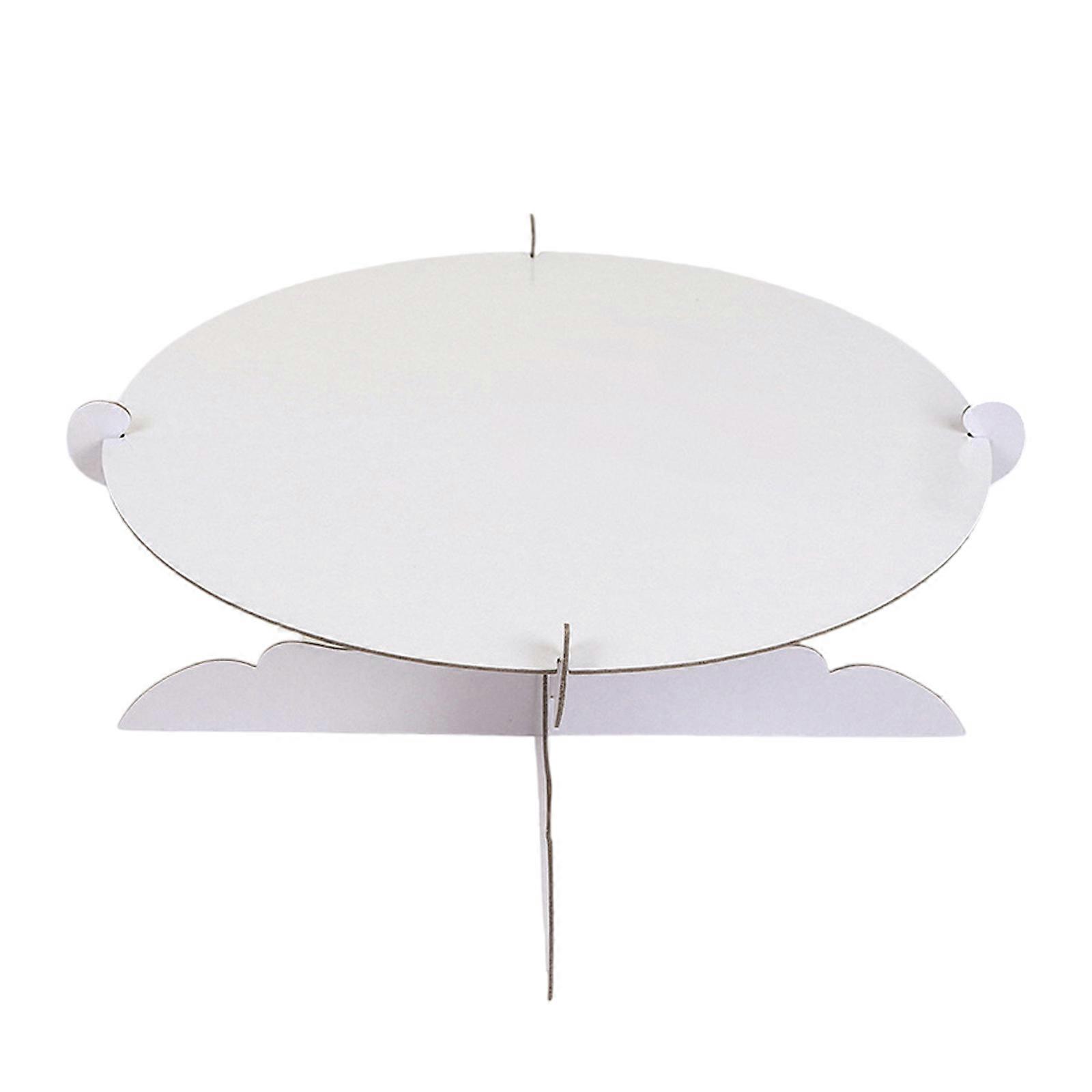 Paper Party Tray Serving Solution for Wedding Receptions Picnics Home Baking Stackable Storage Friendly Plate  White