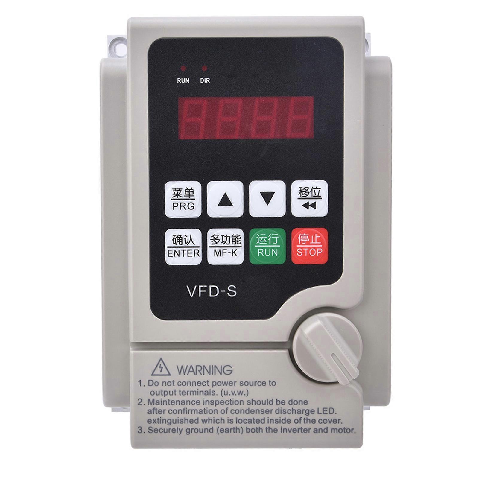 110V Frequency Converter Single-Phase Input 3-Phase Output VFD Frequency Inverter0.75KW