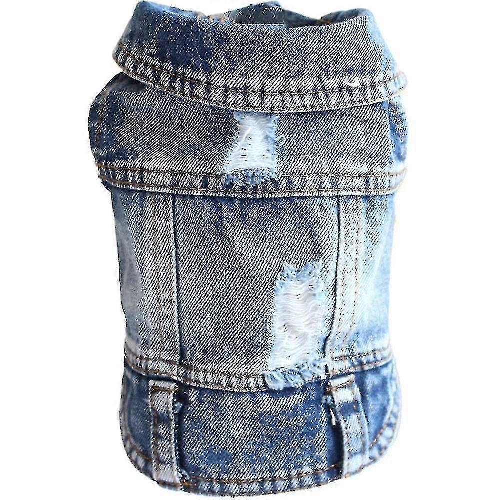 Psia džínsová bunda, modré džínsové tričko pre šteňatá, oblečenie pre psov v práčke, oblečenie comfort and cool