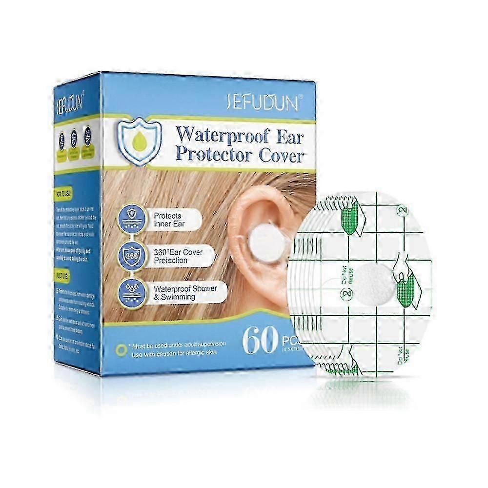 60pcs תינוק עמיד למים כיסויי אוזניים קלטת אוזניים חד פעמית למקלחת שחייה ילד