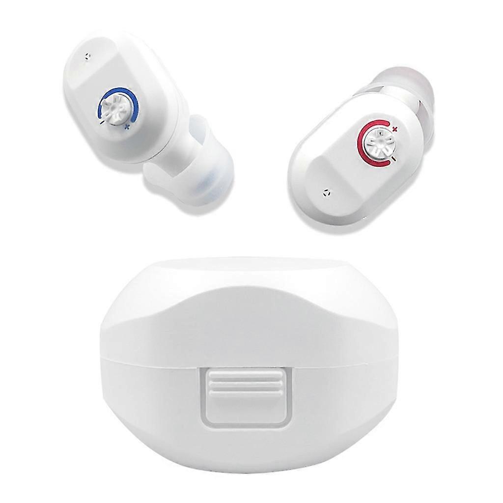 Invisibility In-ear Hearing Aid Sound Adjustable Amplifier With Volume Buttons