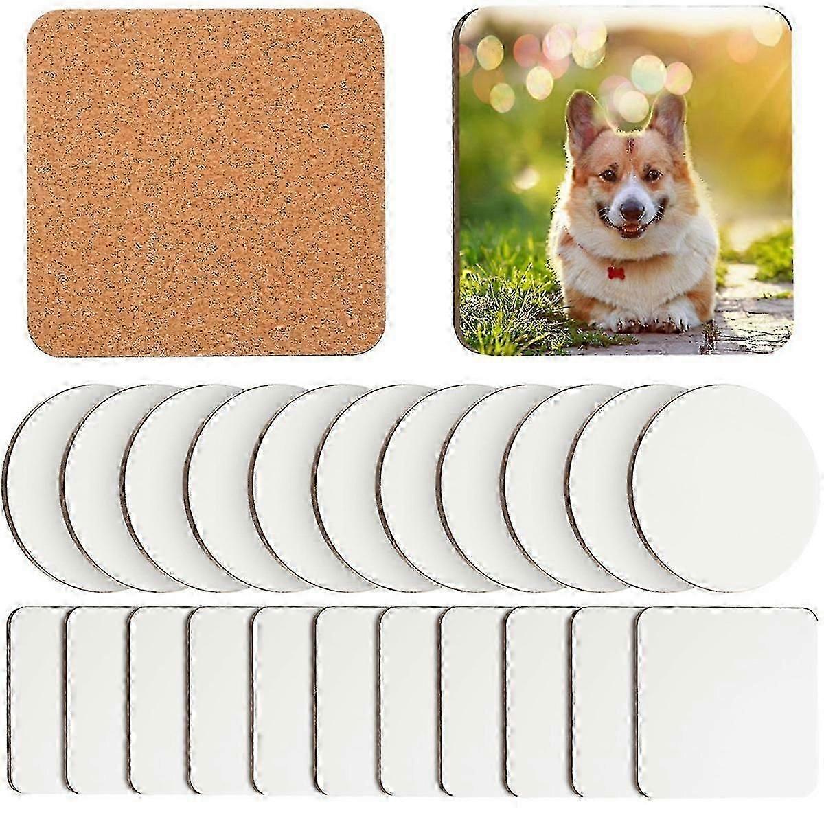 Blank sublimation coasters 24pcs 4x4 inch for DIY craft
