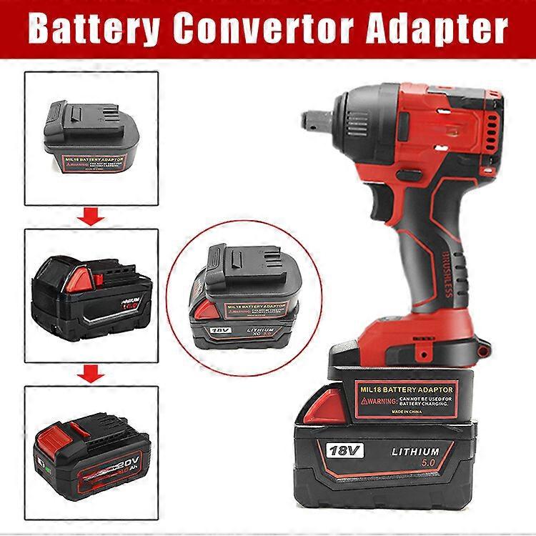 Battery Adapter for Milwaukee 18V Li-ion Battery Convert to For DEVON 20V Tool