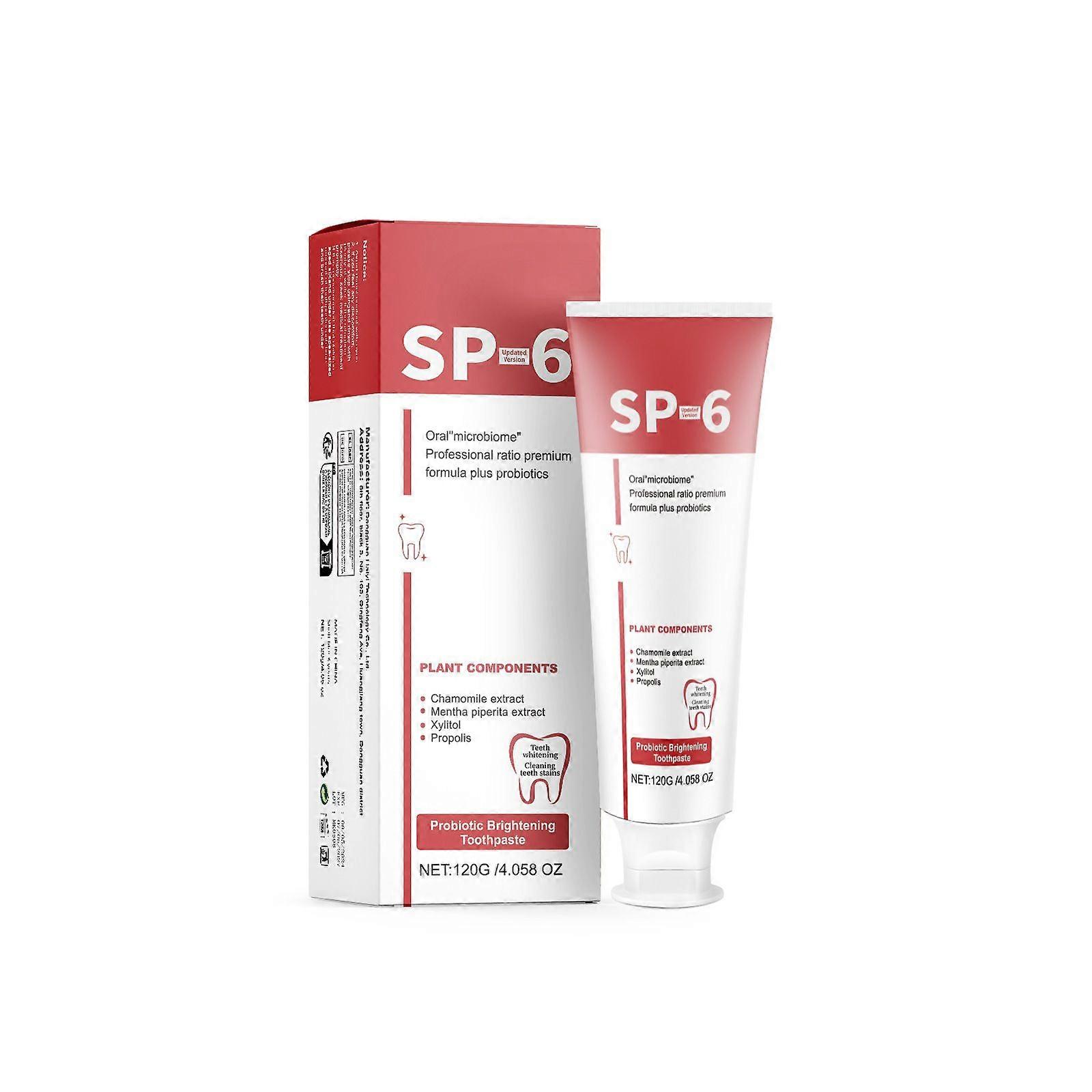 Toothpaste probiotics 120ml brightening and refreshing deodorizing toothpaste to improve yellow teeth stains