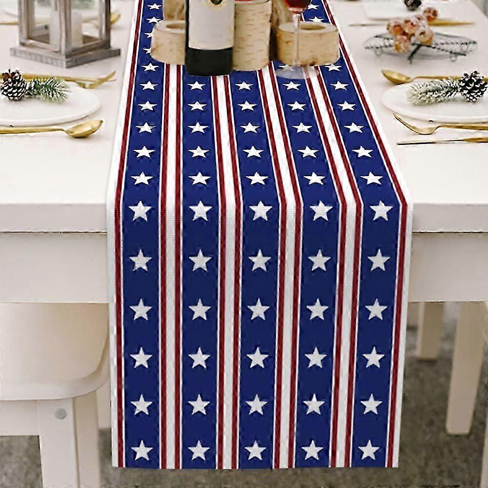 Patriotic Table Runner Dining American-Flag Dwarf Table Runners 70x13Inch