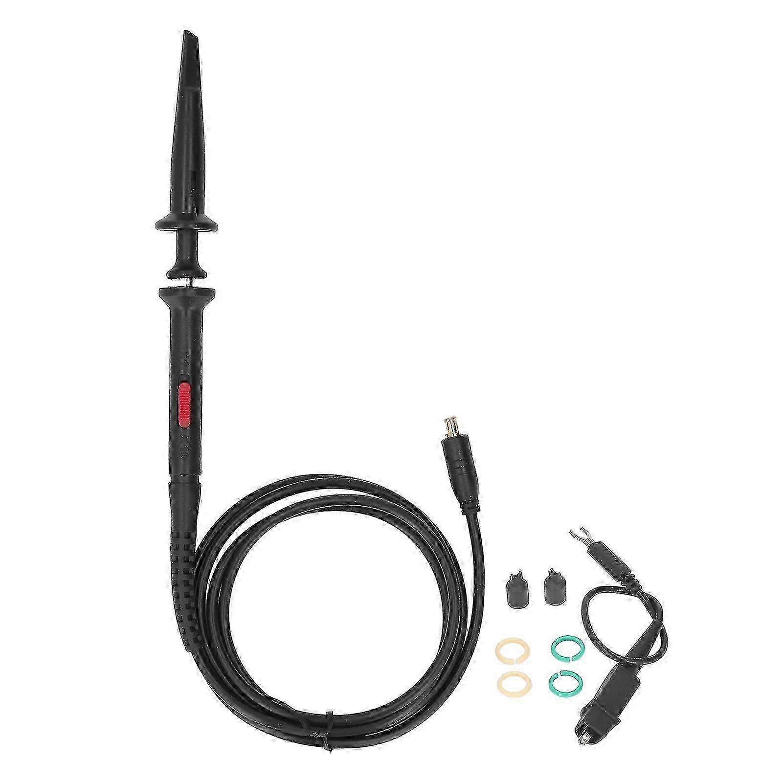 Adjustable Oscilloscope Probe Kit with Testing Clips and Identification Rings for Certain Models