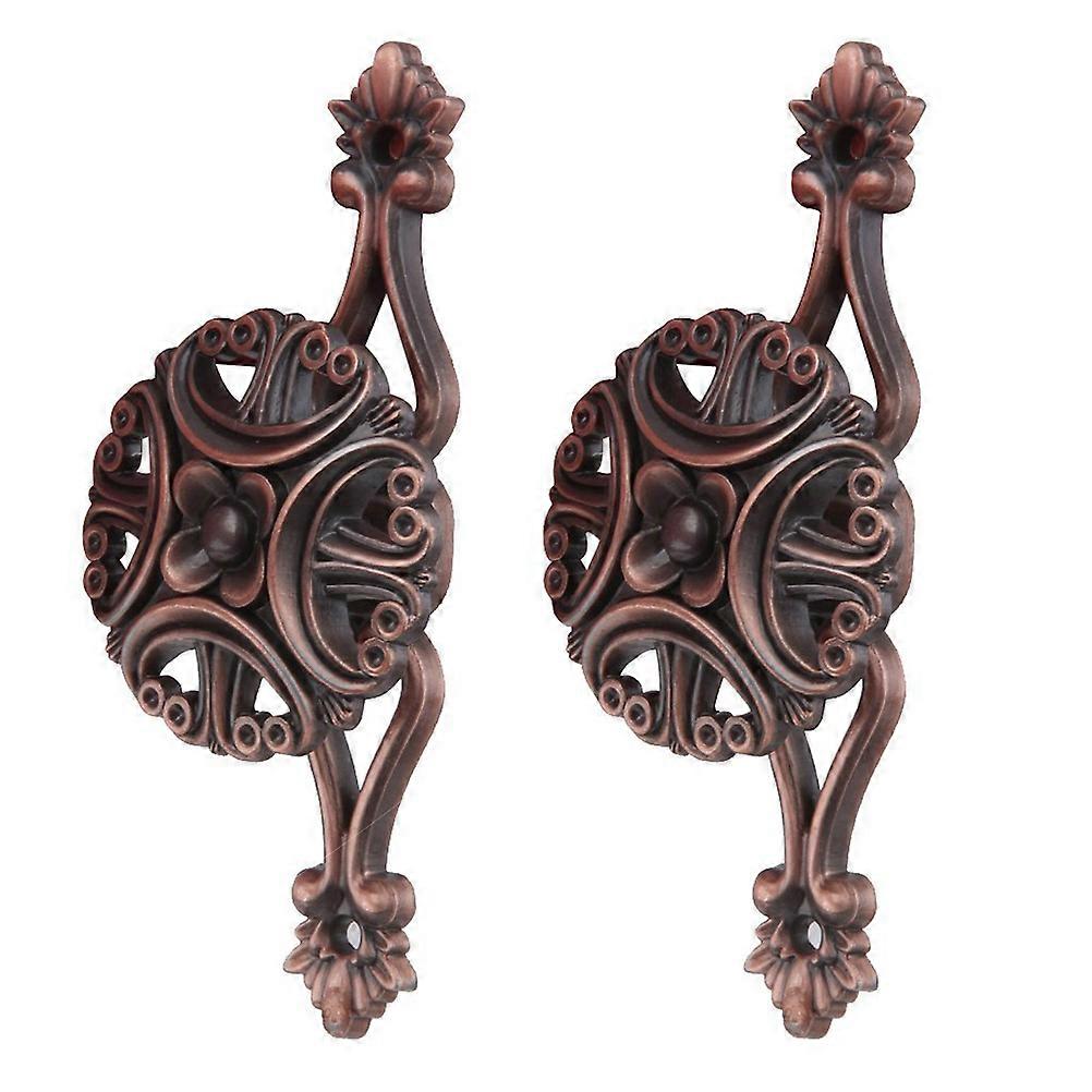 Curtain Tieback Hooks Pair of Flower Design Holdbacks for Window Decor