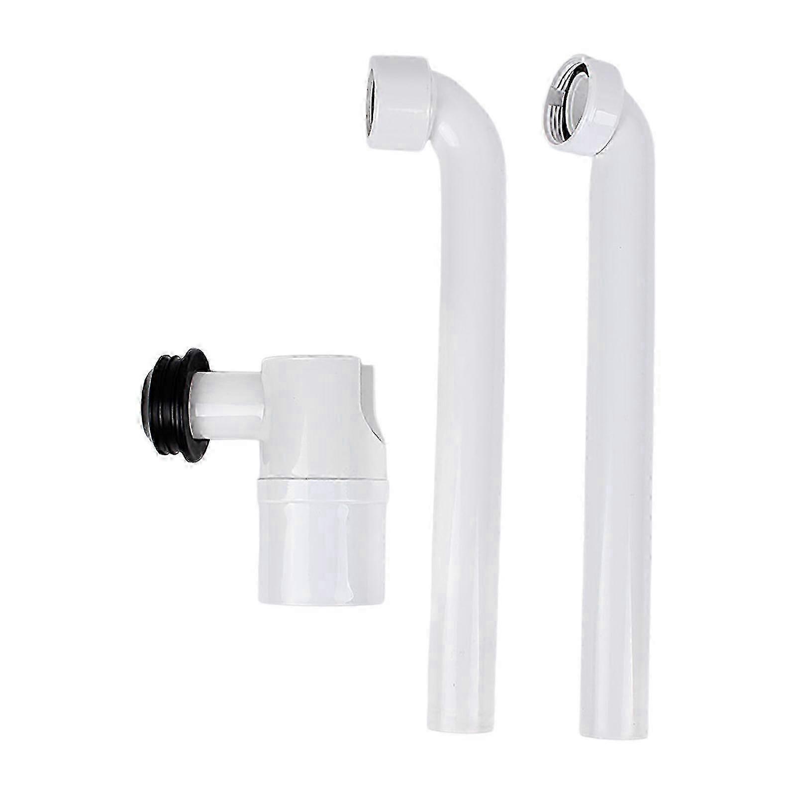 Sink Waste Drain Trap Adjustable Washbasin Siphon Drain Pipe ﻿1/4Inch Space Saving Sink Waste Trap Easy to Install White