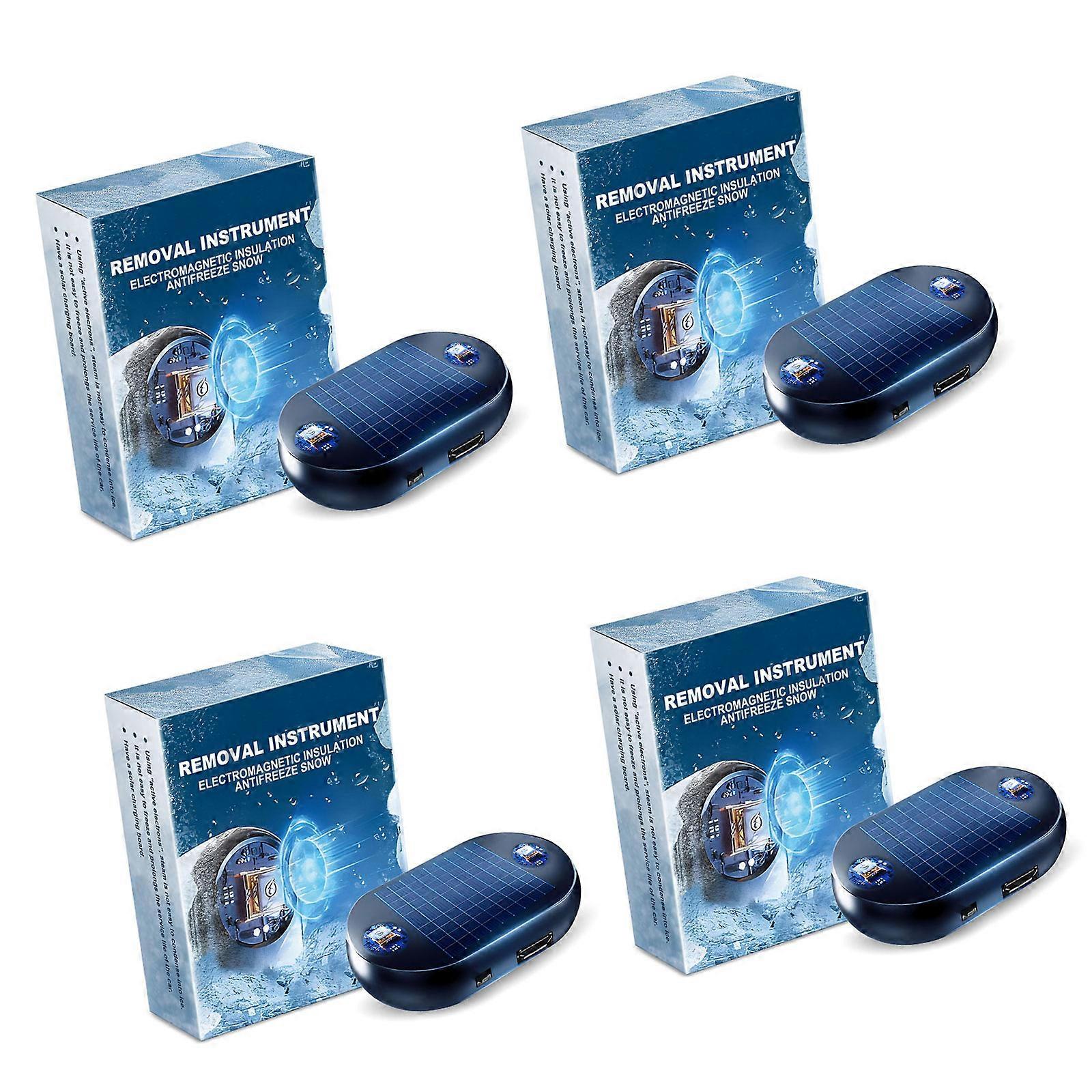 Weather Resistant Metal Car Windshield Deicer Preventing Freeze Through Electromagnetic Molecular Resonance Technology Multicolor