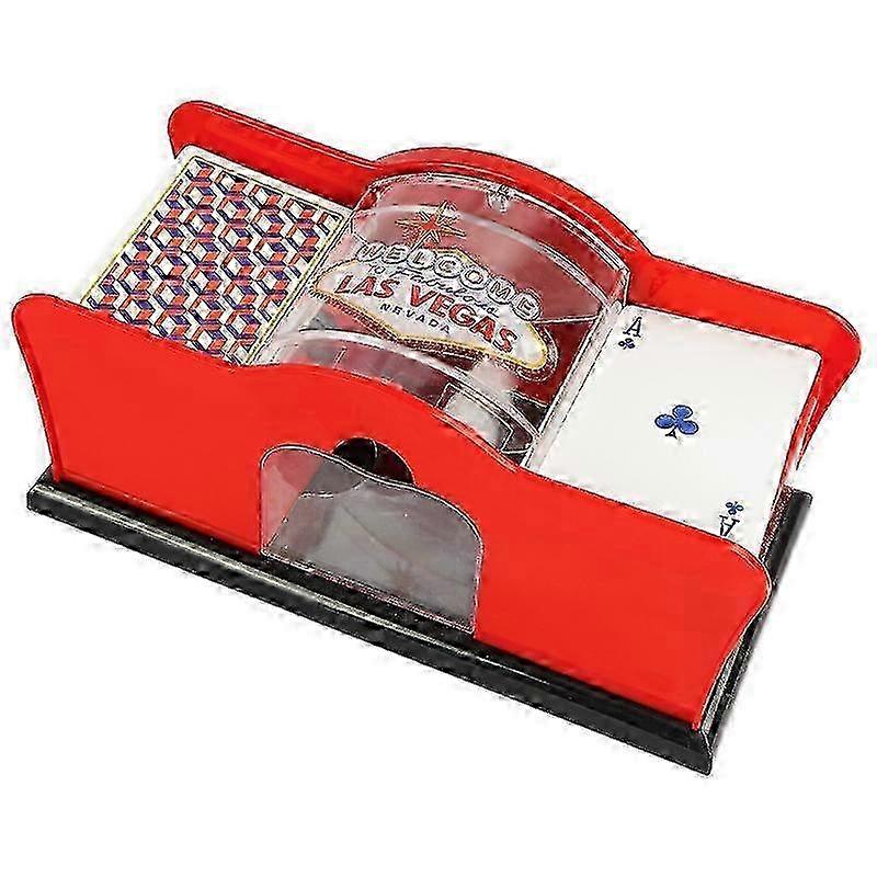 Manual Card Shuffler Card Brewer 2 Tier Card Mixing Machine Crank Card Mixer For UNO Poker