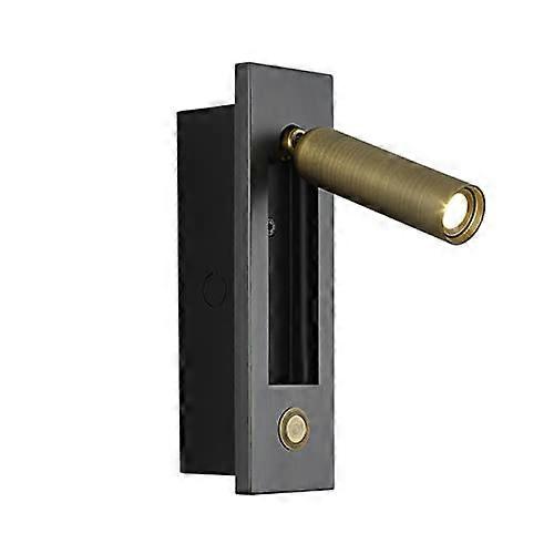 LED Wall Mounted Reading Light with Switch, Adjustable Bedside Sconce for Bedroom or Hotel