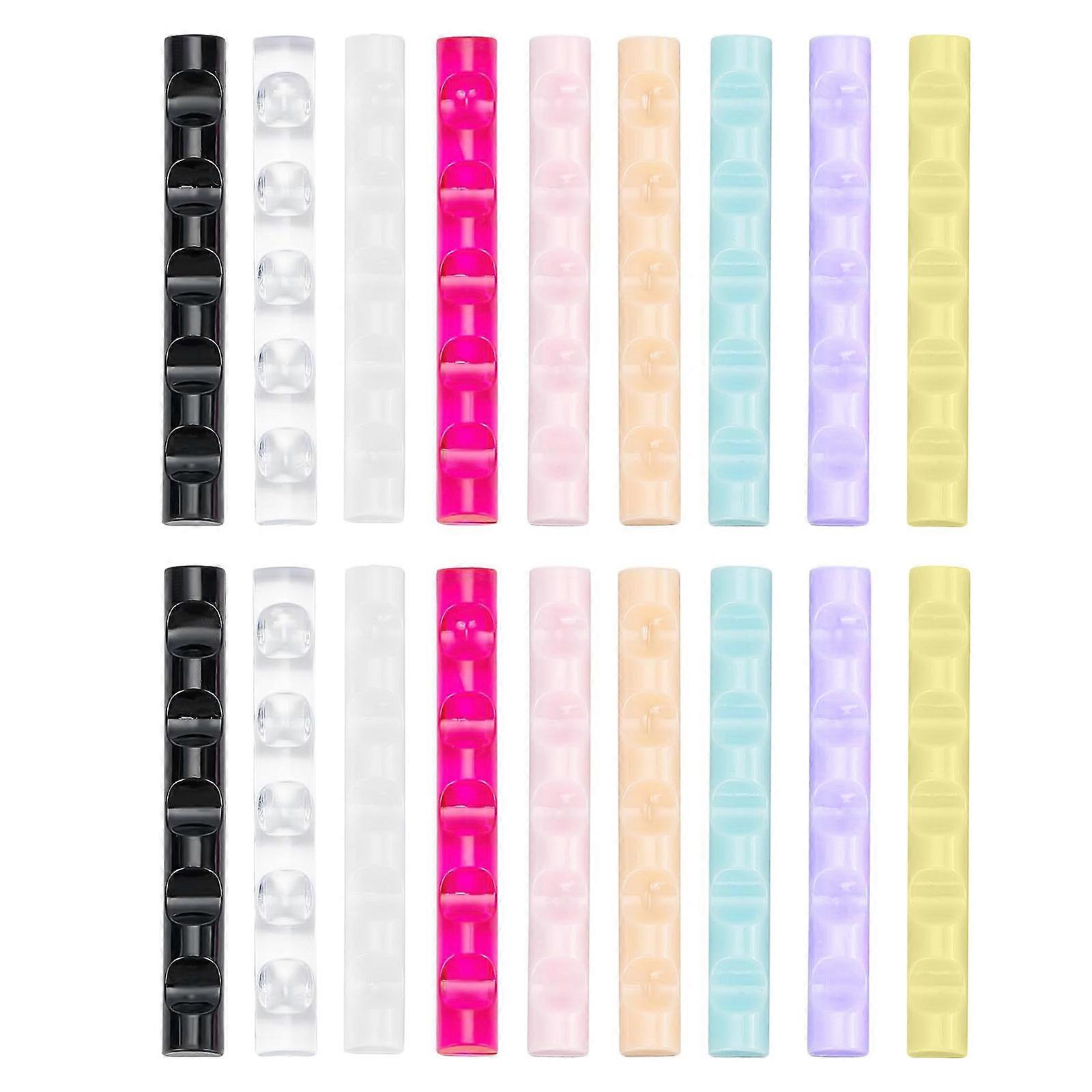 Brushes Capacity Acrylic Nail Brush Organizer With 5 Compartments For Professional Salon Home Use Stable Base Design Multicolor