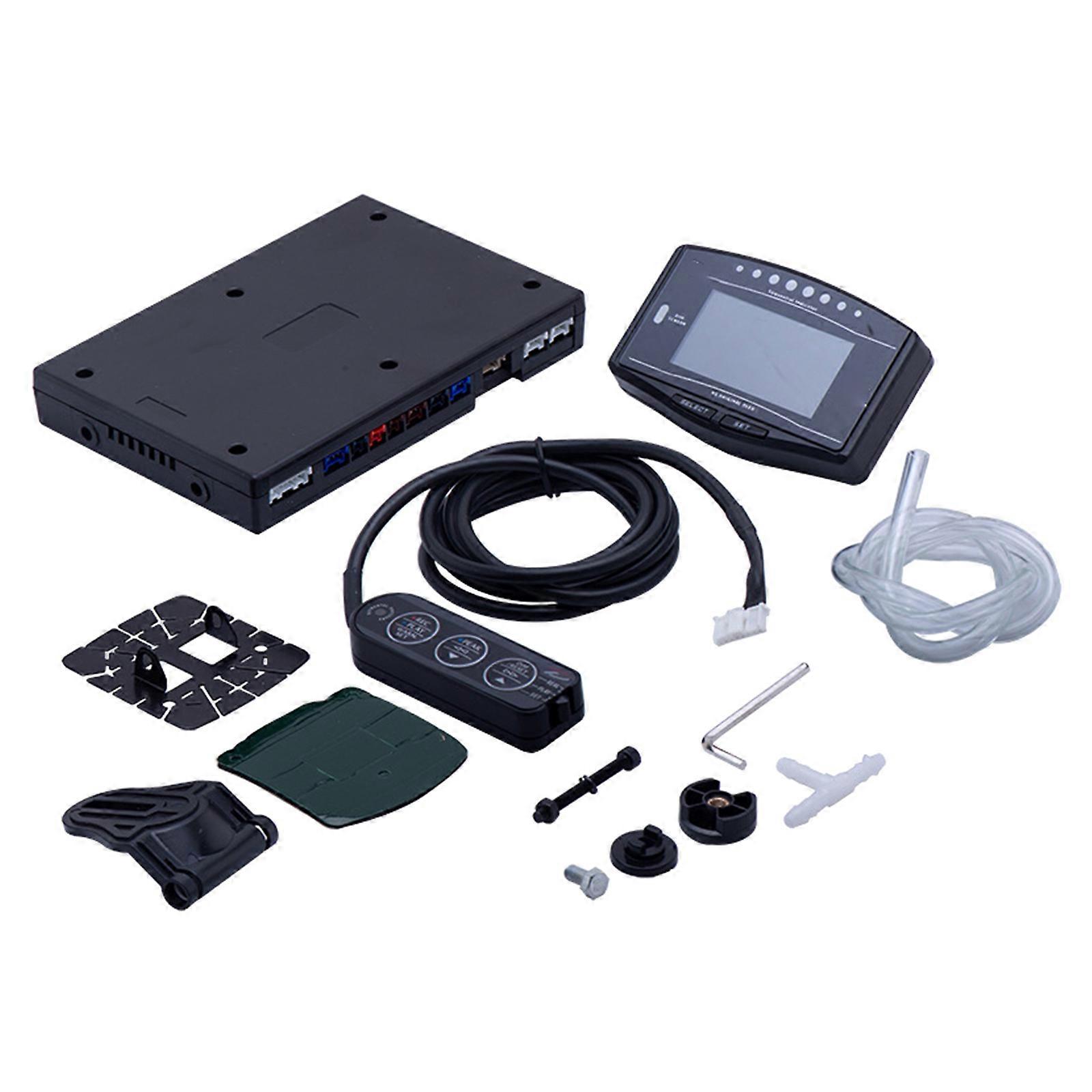 Multipurpose Automotive Meter Tracking Device with 10 Parameter Display Sequential Indicators and Warning System for Racing Multicolor