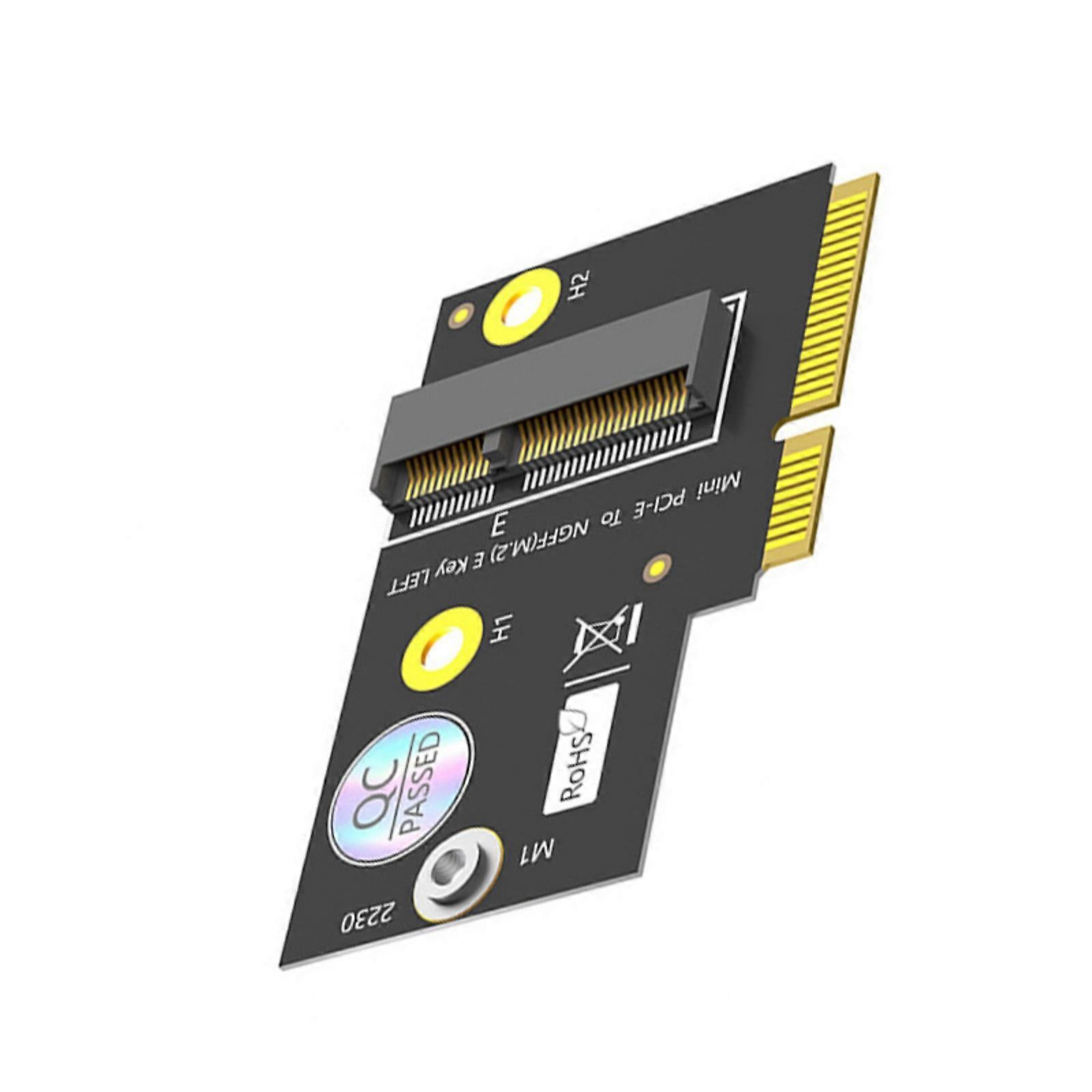 M.2 NGFF KeyE to Mini PCIE Converter Adapter Support 2230 for Desktop Laptop PC Supports AX210 AX200 WiFi Wireless Card Multicolor