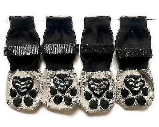 4 قطع جوارب غير قابلة للانزلاق للكلاب ، حماية مخلب ضد لعق والانزلاق ، مثالية لحماية مخلب للأرضية الصلبة