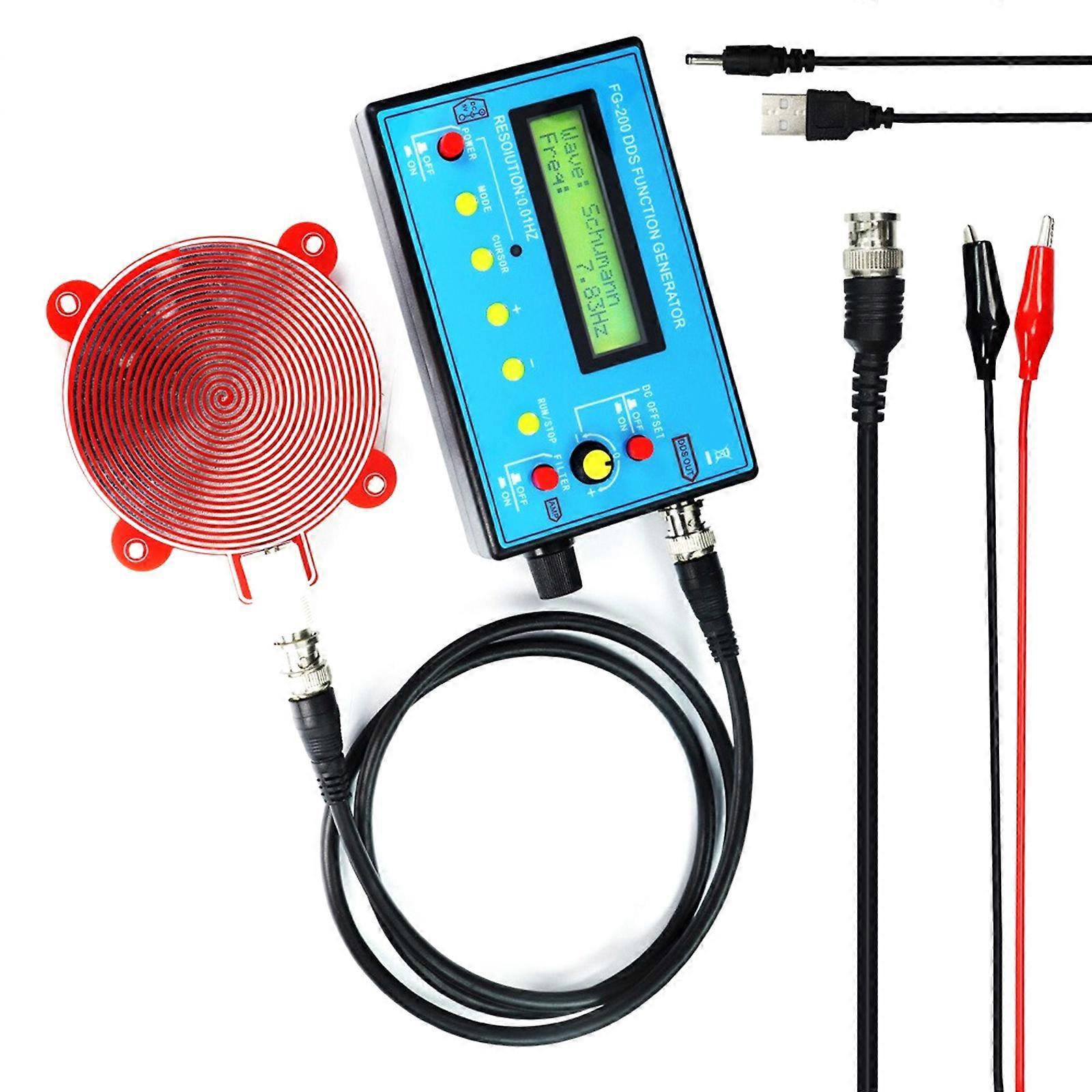 0.01Hz - 500KHz DDS Functional Signal Generator,DDS Function Low Frequency Signal Generator Sine+Square+Sawtooth Multicolor
