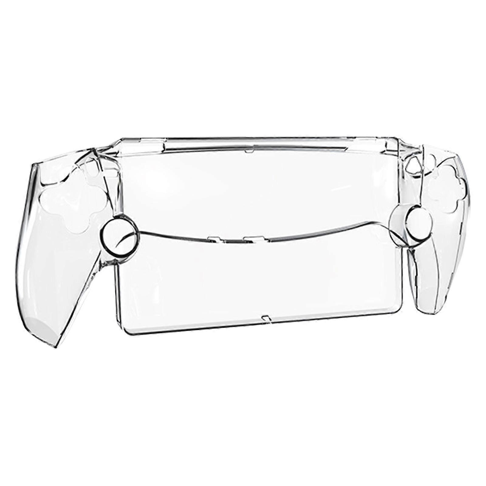 Protective Case for Game Console Transparent Protective Skin Cover All-Around Protective Accessories Remote Player  White