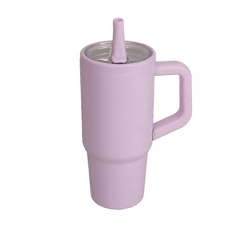 Light Purple 64437710ml New Style Stainless Steel Portable Folding Insulated Mug with Handle, High-Value Design