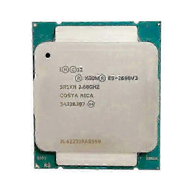 Xeon E5-2690V3 CPU - Socket LGA 2011-3 12 Cores 24 Threads 2.6GHz 30MB L3 Cache 135W.