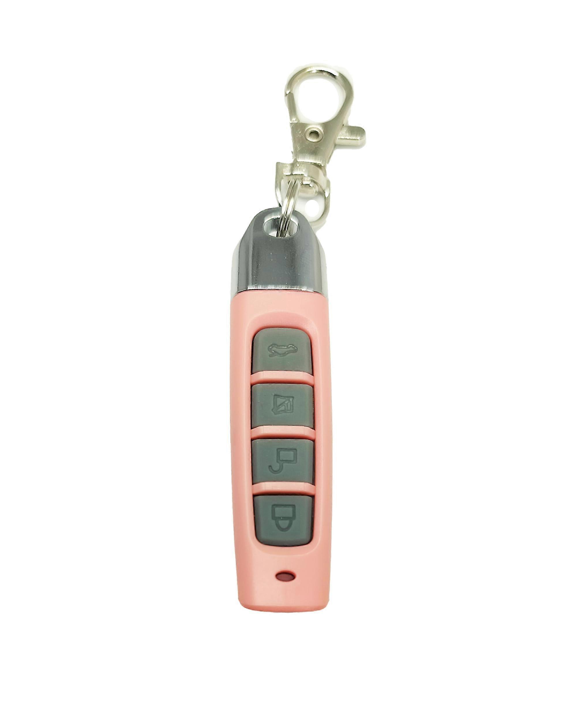 Universal Garage Door Remote Control 433.92MHz Key Fob for Electric Gate Opener Cloning (ABCD PinkGrey)