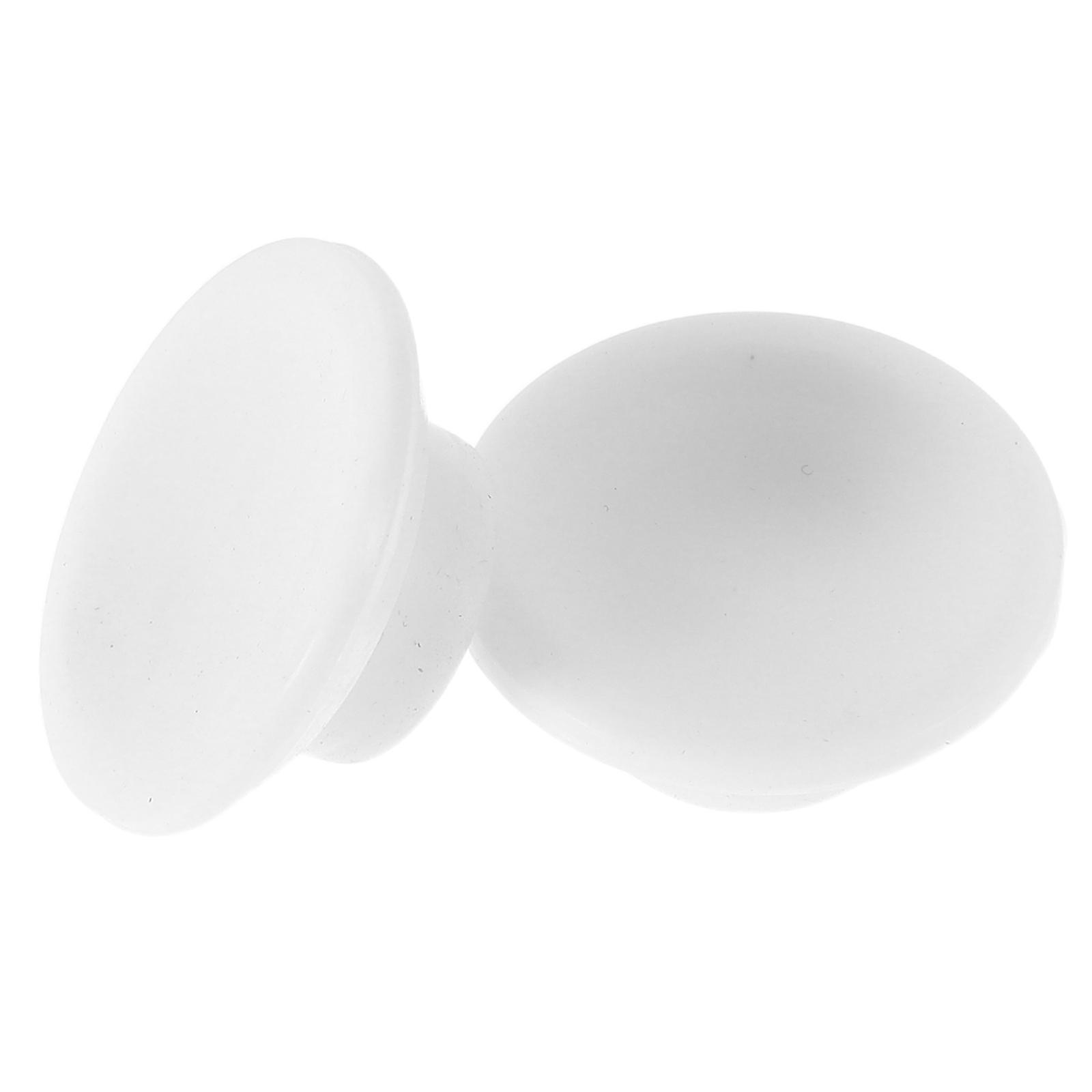 White Rubber Freezer Drain Plug for Refrigerator Leak Prevention 2Pcs