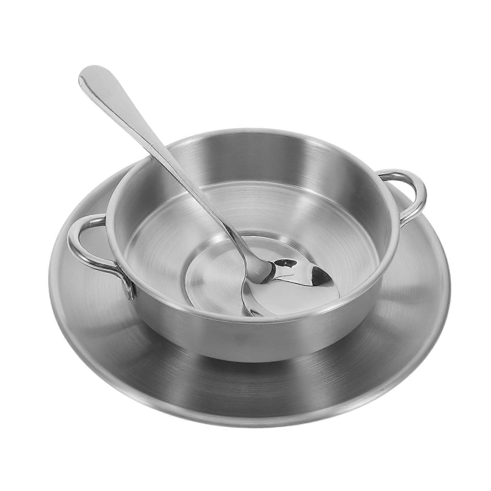Stainless Steel Dessert Bowls with Dual Handle Design for Ice Cream, Salad, and Snacks