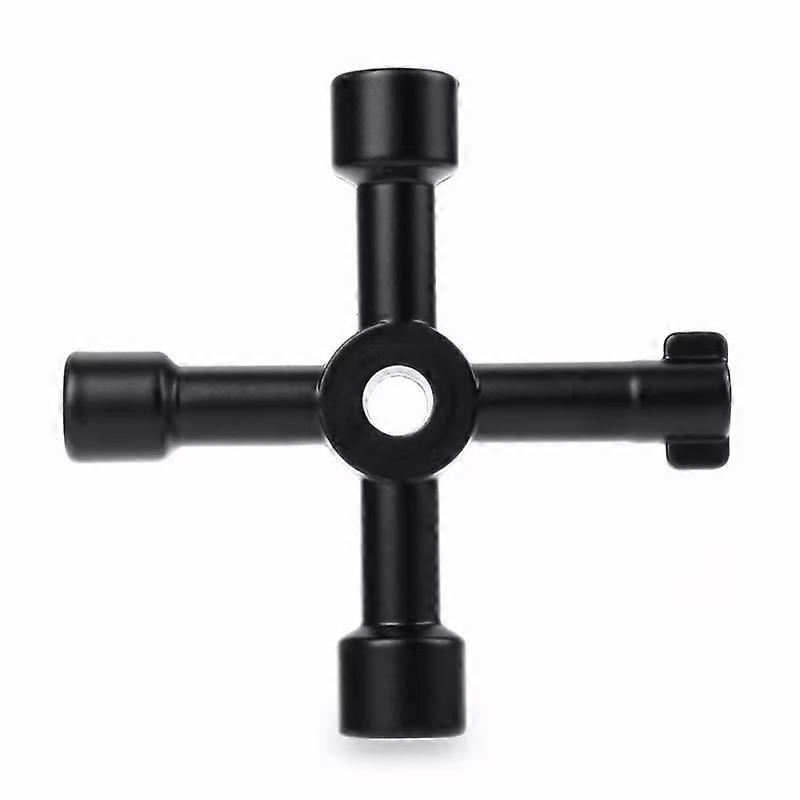 4-Way Universal Triangle Wrench Key, Multifunctional 71mm/2.8in Utility Plumber Key For Gas Electric Meter Cabinets, Bleed Radia