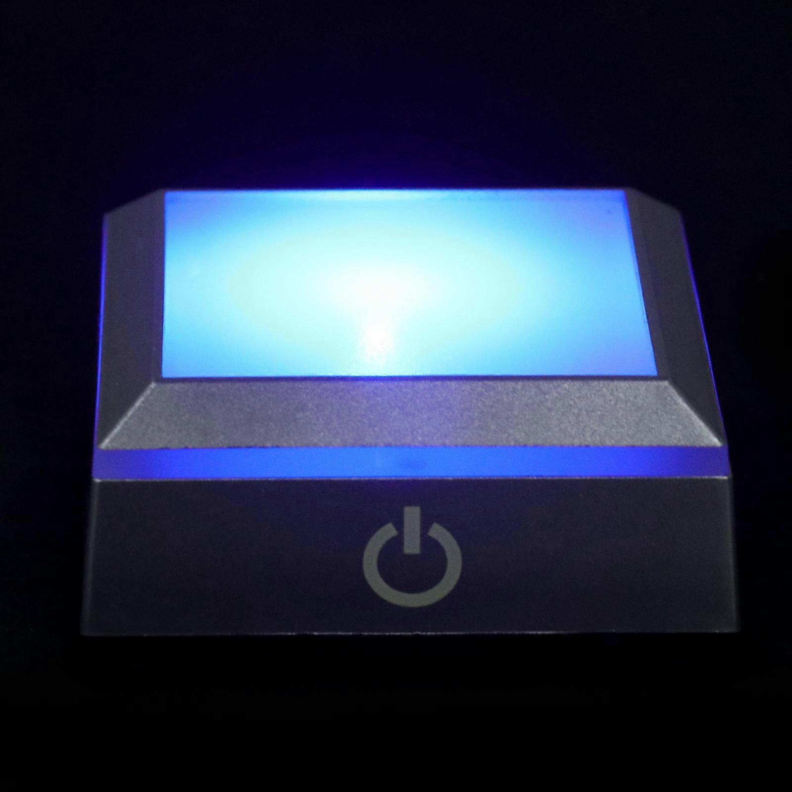 LED Display Stand with Colorful Touch Lights for 2Pcs Lighted Display Holders