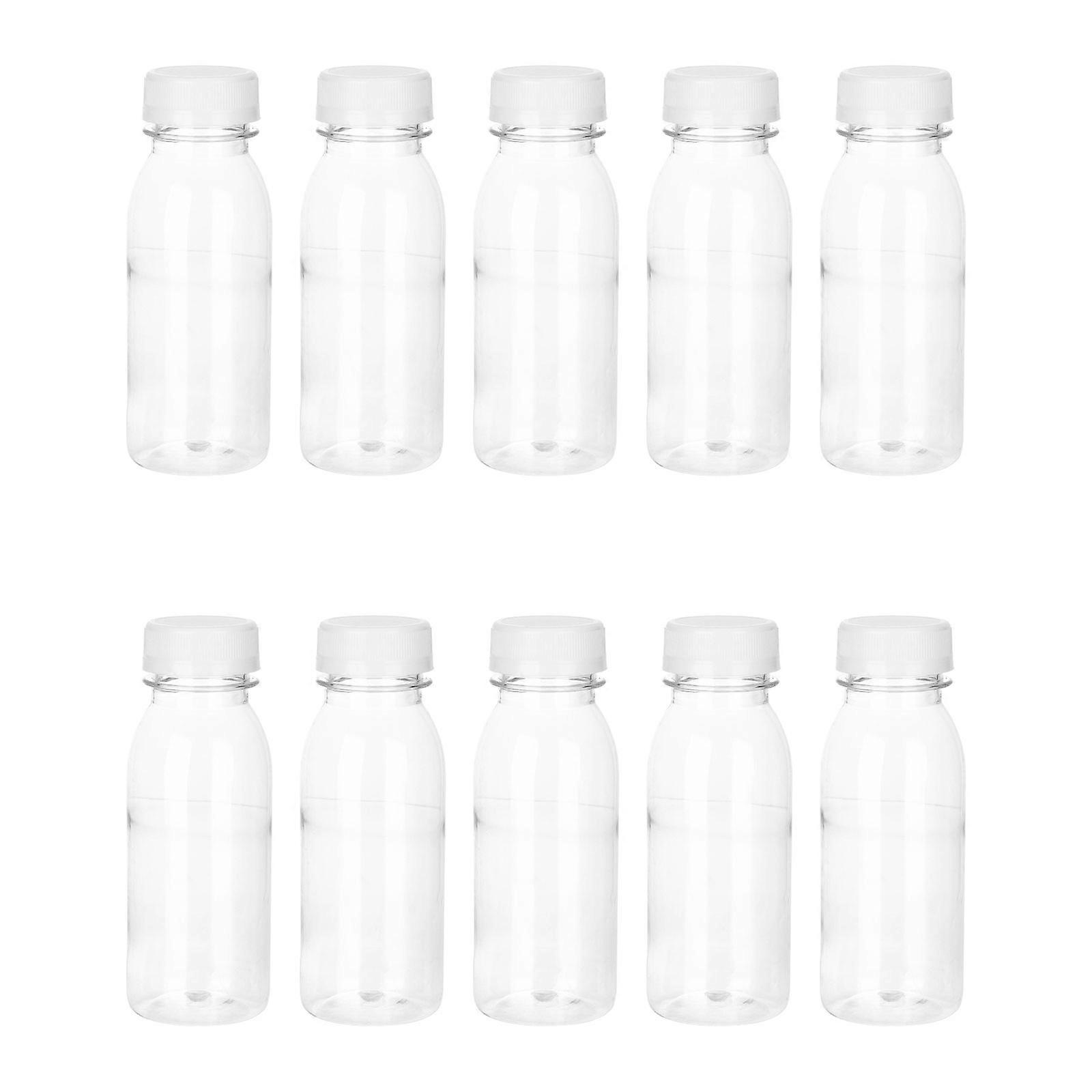 Practical Drink Bottles with Lid for Storage 20Pcs Transparent Milk Bottles