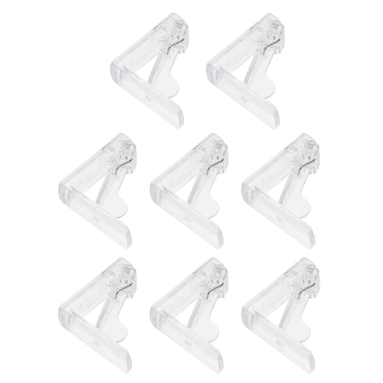 Tablecloth Holders Transparent Triangle Tablecloth Clips for Picnic Use 16Pcs