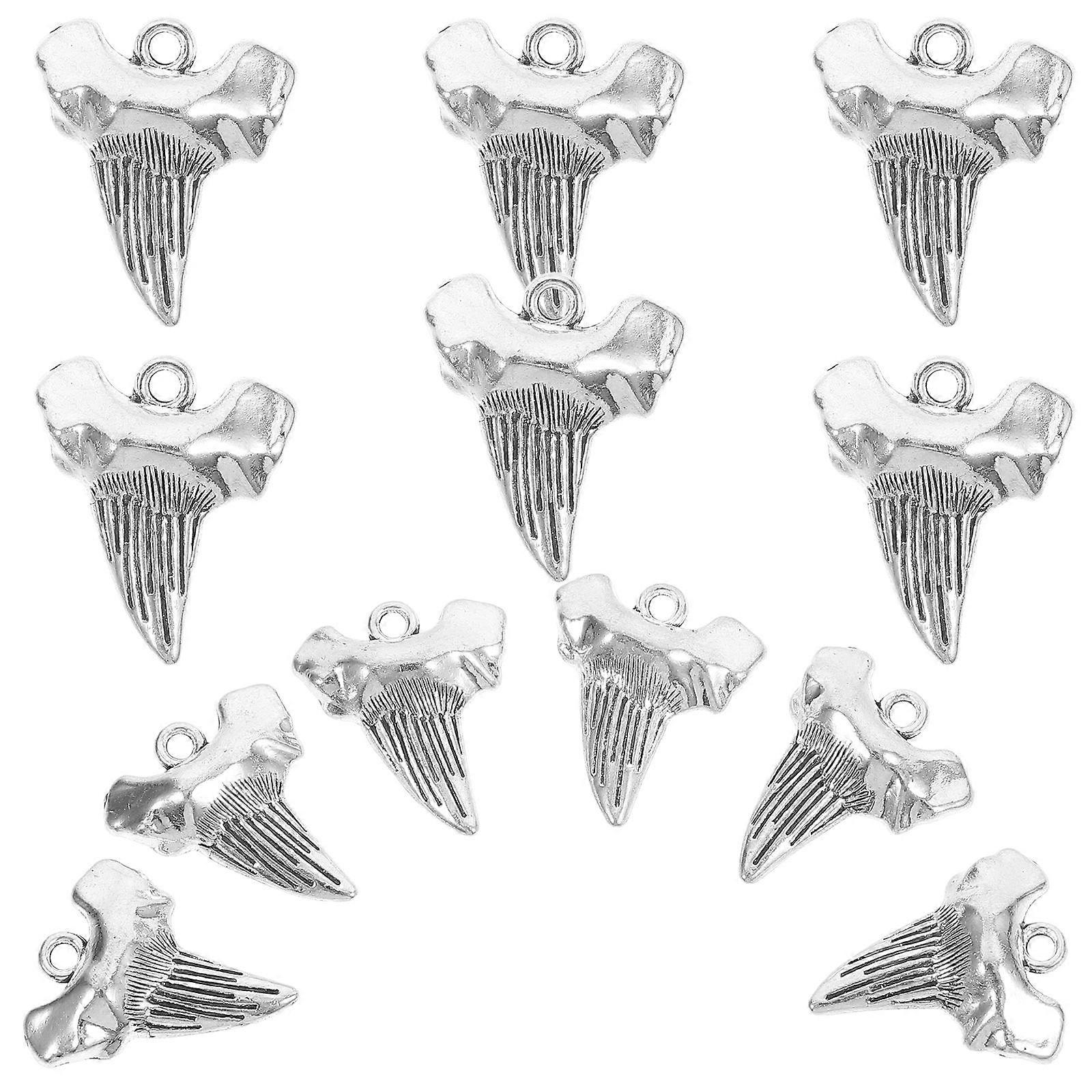 Silver Pendant DIY Charms 12Pcs for Jewelry Making