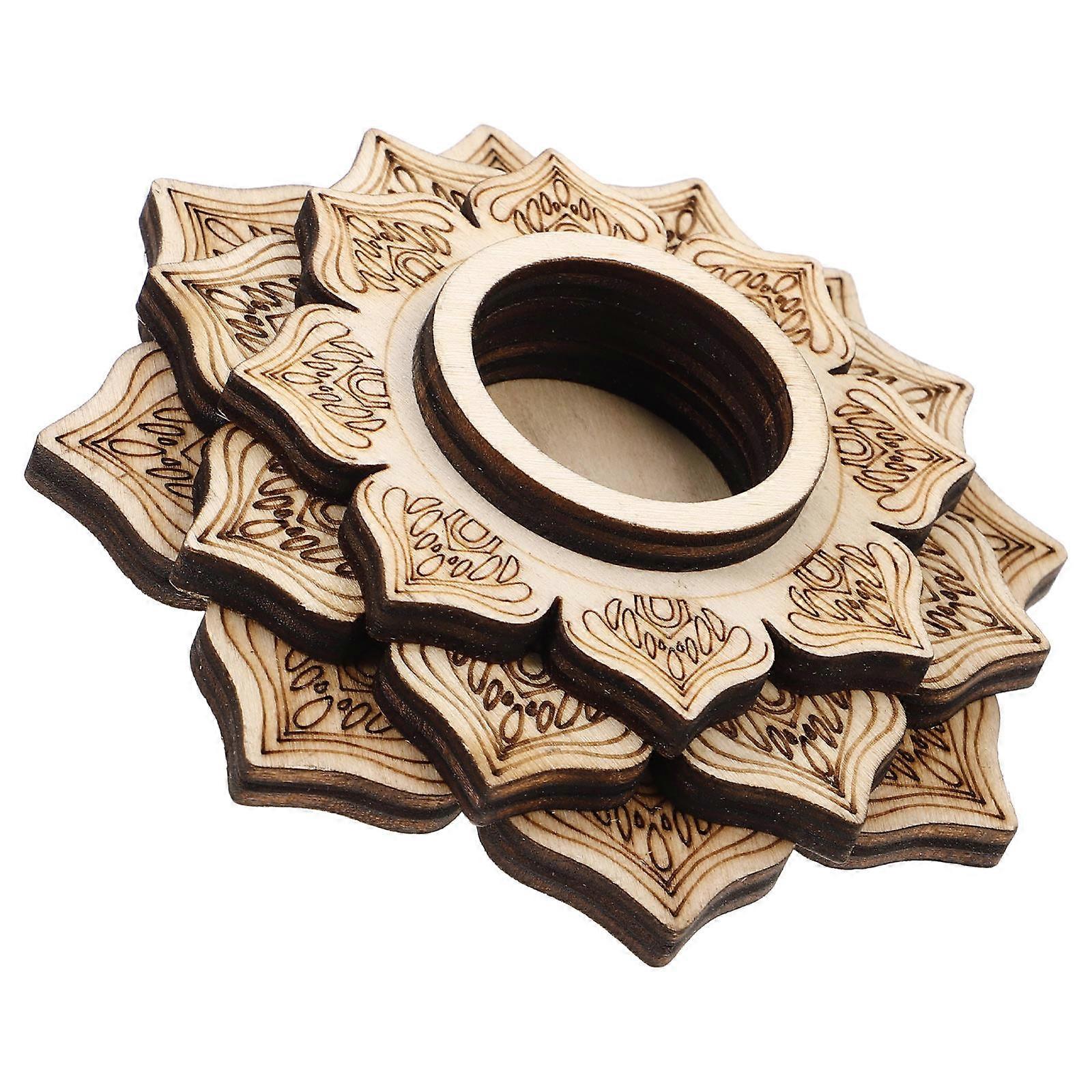 Crystal Ball Stand Wooden Holder for Stable Crystal Sphere Display Base