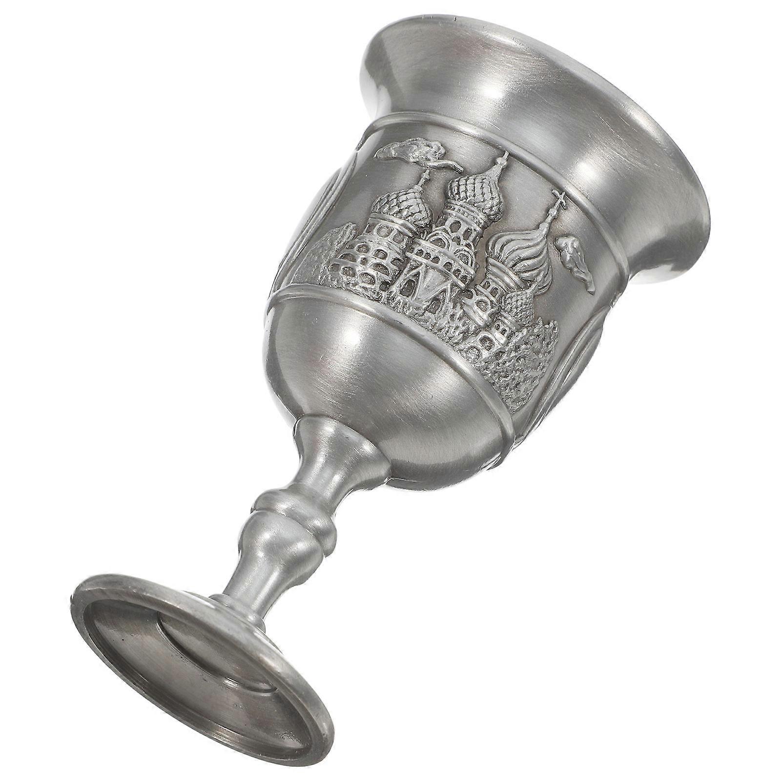 Medieval Style Metal Cup Goblet for Drinking Use Craft