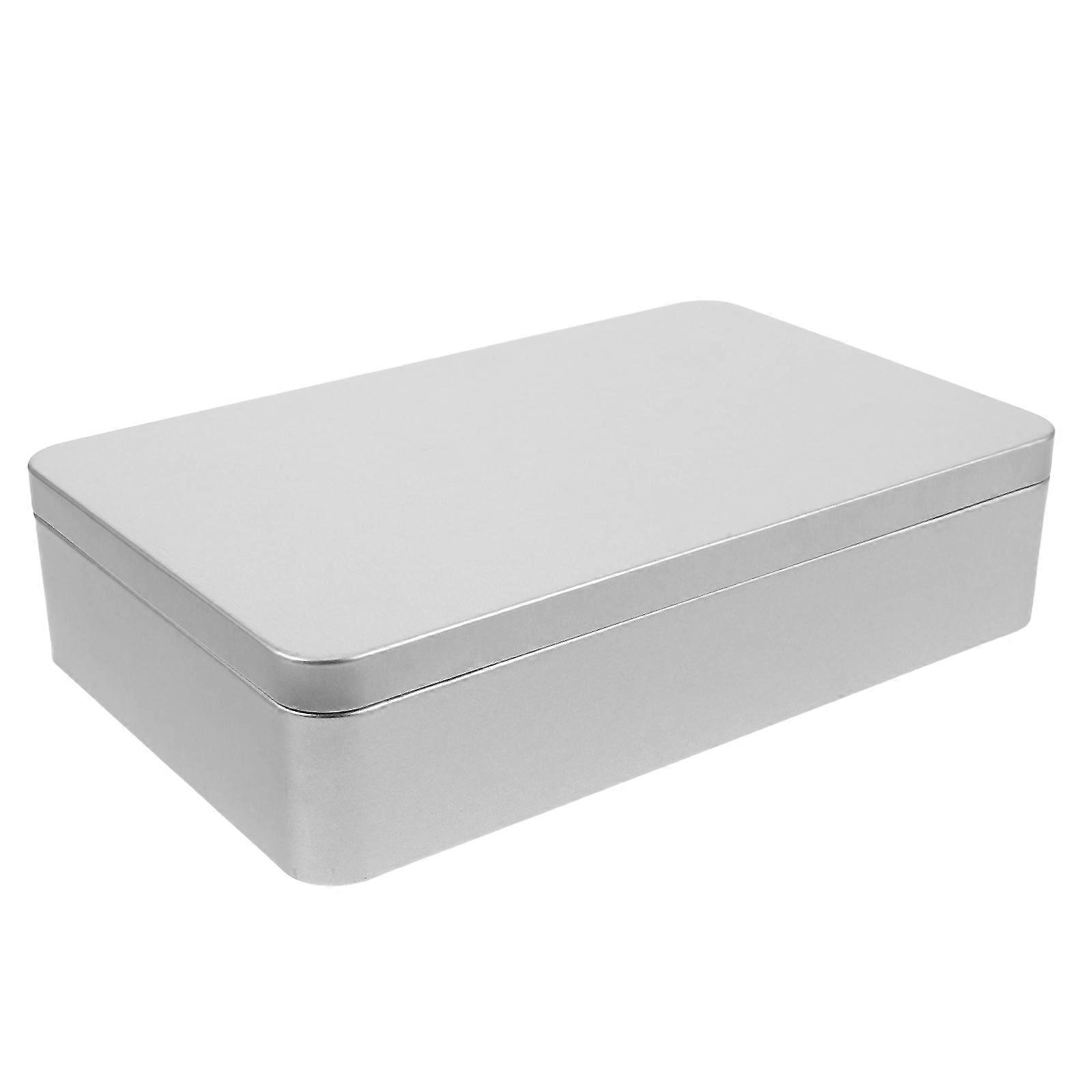 Small Metal Box for Candy Storage Silver Metal Storage Box