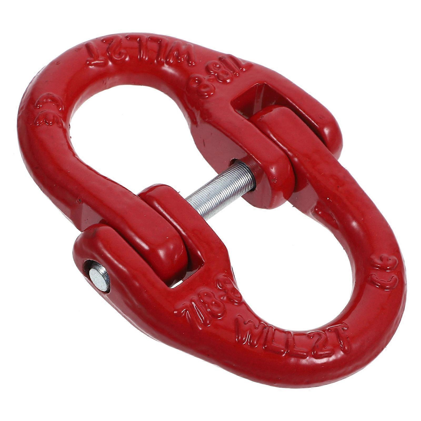 Red Safety Chain Attachment Connecting Link for 4Pcs Steel Tow Hitch