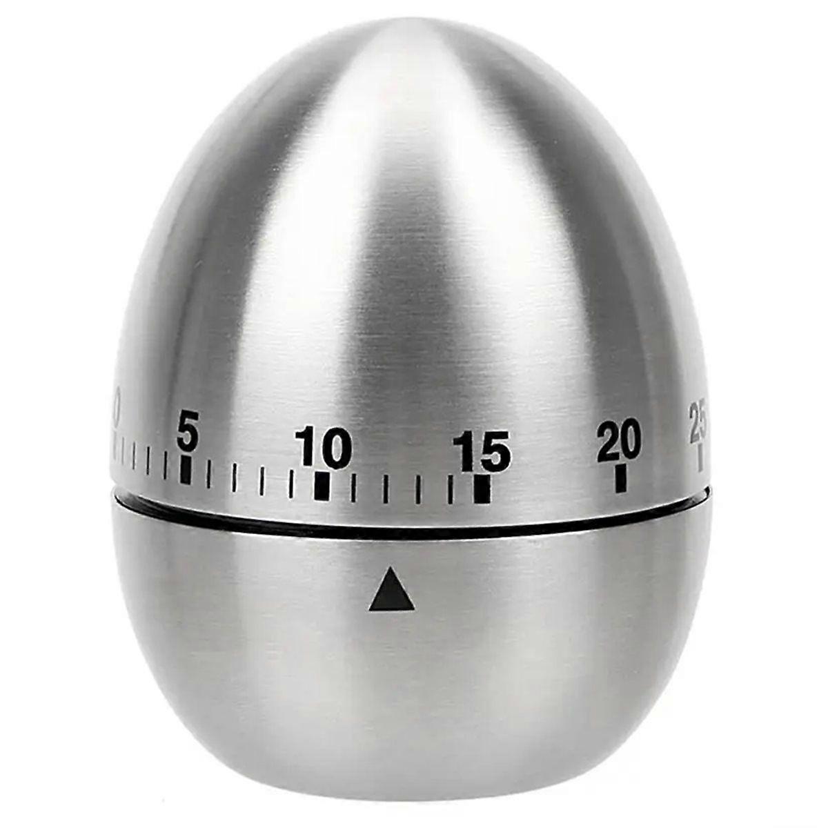 Cooking Tools Kitchen Timer Stainless Steel Egg 60 Minutes Mechanical Time Clock Counting Cute Kitc