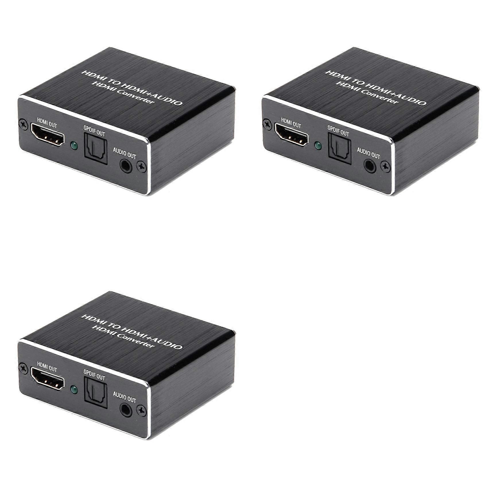 3X HDMI-Compatible Audio Converter Spdif Audio Extractor Stereo Extractor Optical