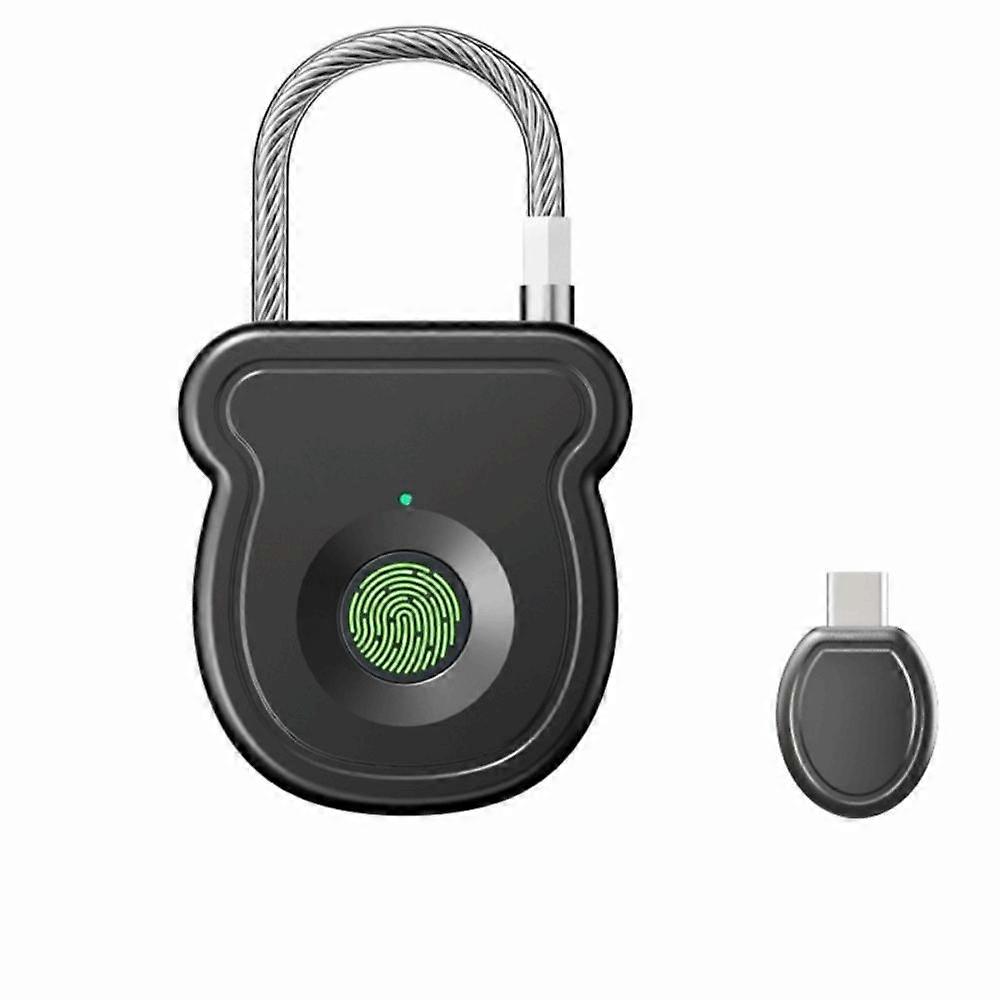 ABS Fingerprint Lock Keyless Door Lock Portable Smart Padlock