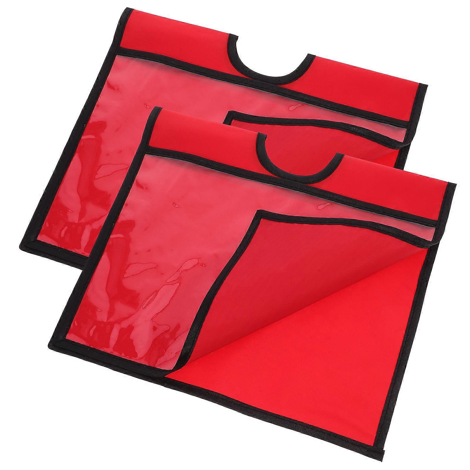 Traffic Cone Sleeves Warning Cone Sleeve for Safety 2Pcs with Red Durable Material