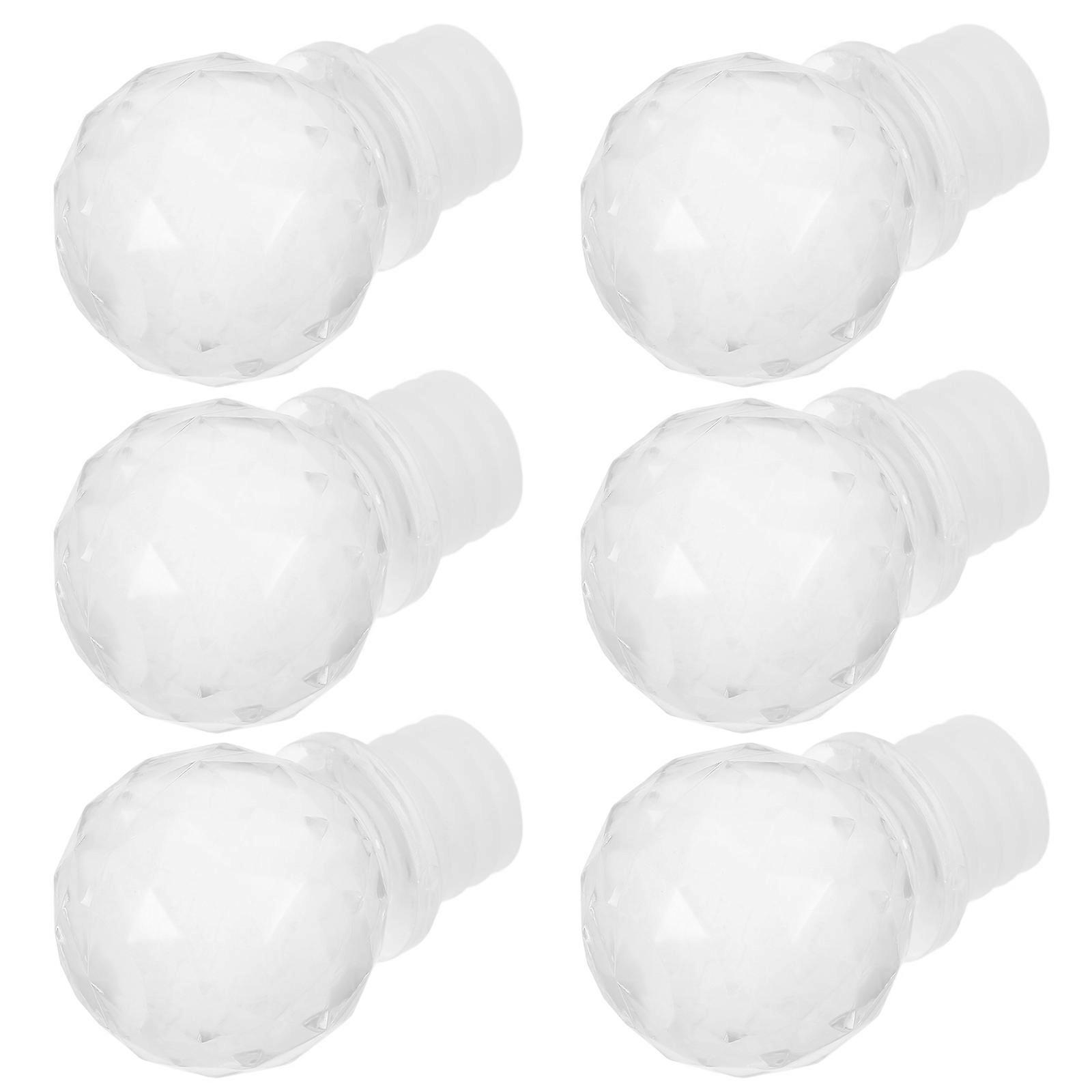 Transparent Stoppers Decorative for 6Pcs
