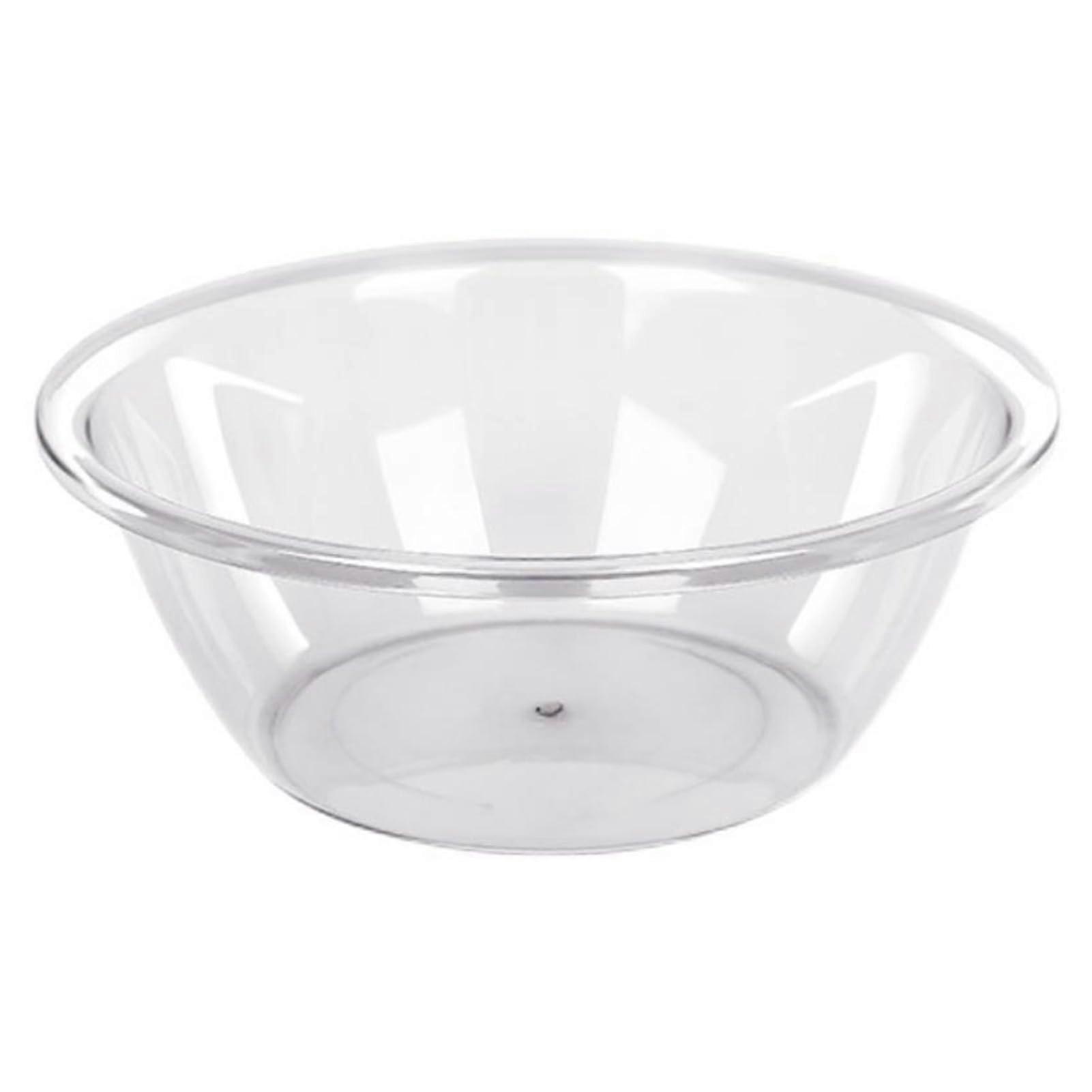 Plastic Wash Basin Large Capacity Durable Round Clear Tub for Kitchen Bathroom Laundry Vegetables