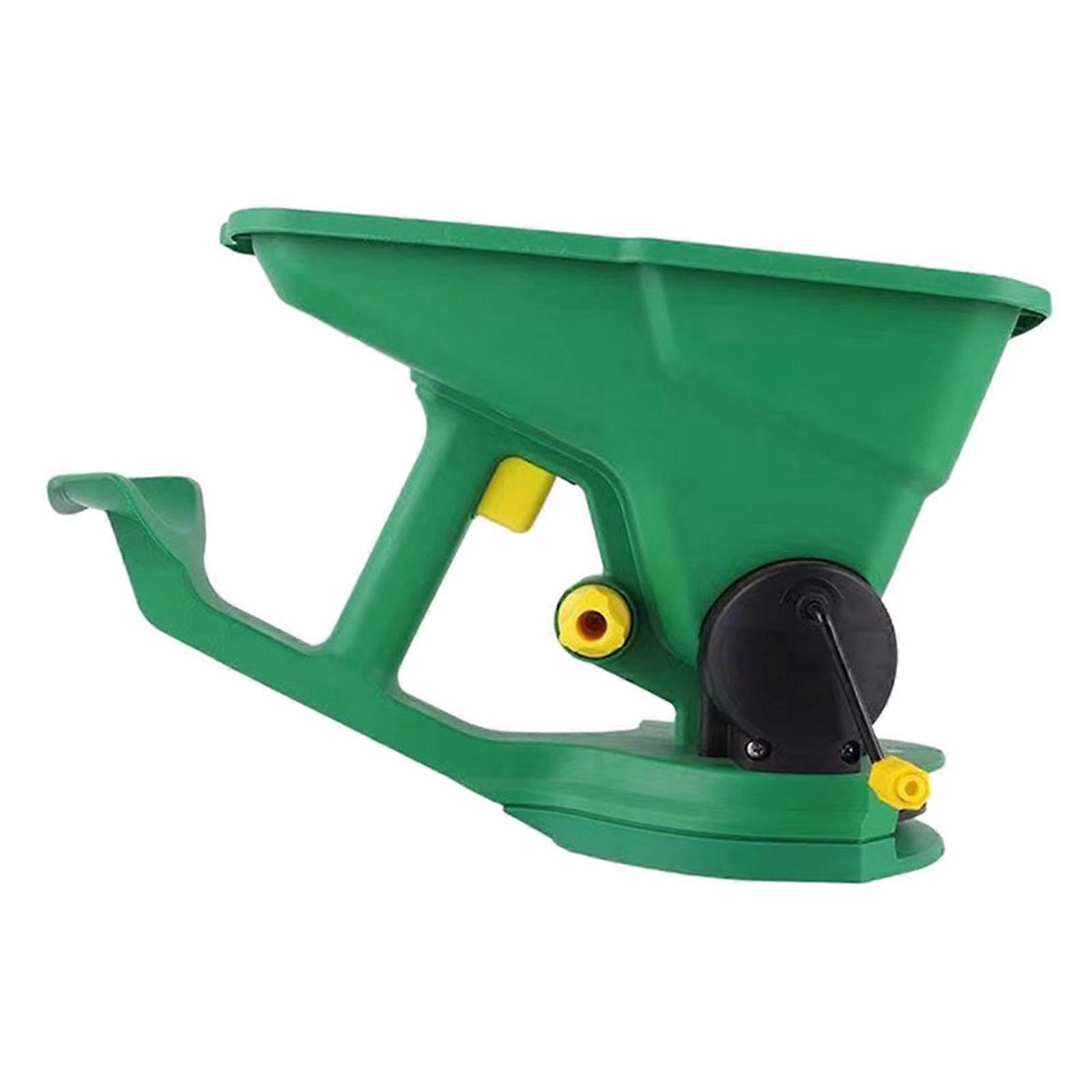 Handheld Seed Spreader with 5Level Rate Control for Garden Seeding and Fertilizer Dispensing