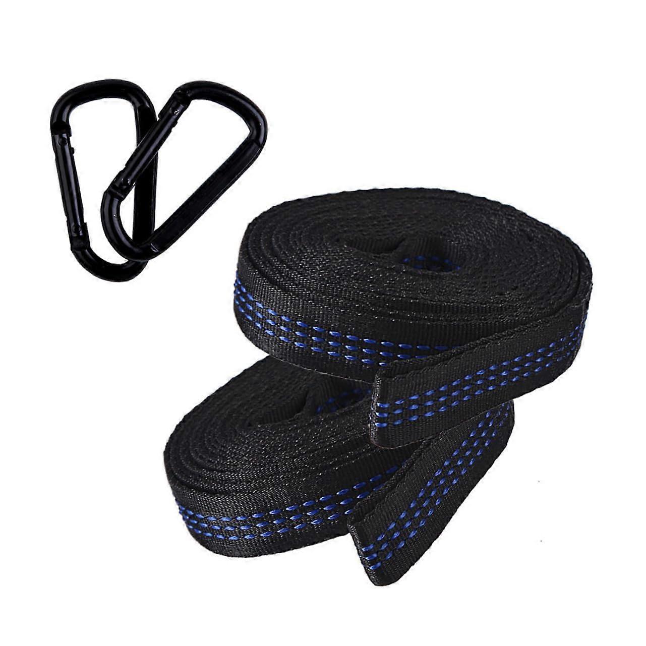 Hammock Tree Straps with HeavyDuty Buckle Lock, Adjustable Double Loop for Camping and Hiking