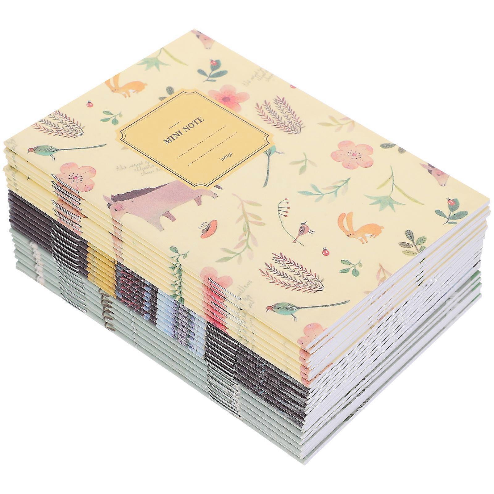 Mini Notebooks Portable Notebook Paper Writing Poetry Work Classmates 24Pcs