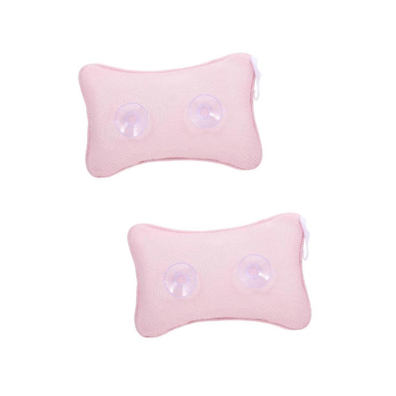 Bath Pillow Set with Suction Cups Quick Dry Mesh Bathtub Headrest for Comfortable Neck Support