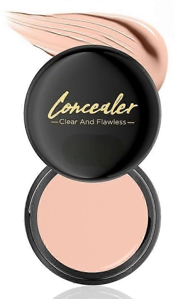 Waterproof Full Coverage Concealer Powder Foundation for Light Skin, LongLasting 0.53oz