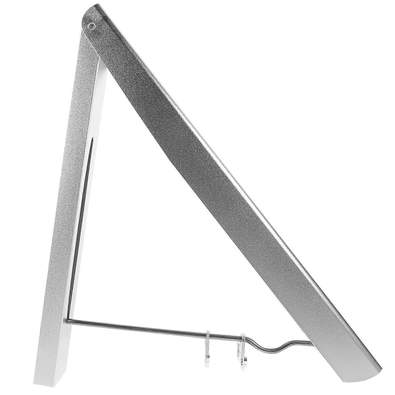 Silver Wall Mounted Drying Rack Clothes Hanger for Indoor Use 5Pcs